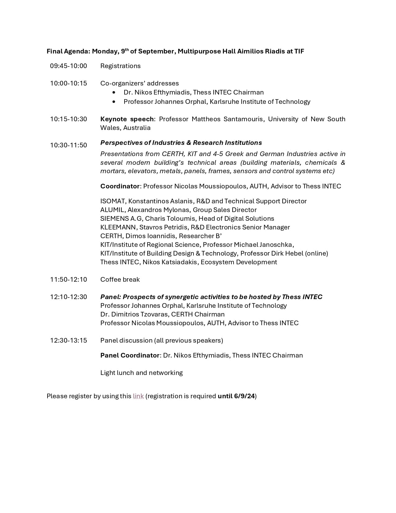 Event Agenda Joint RD Contributions for a Smart Sustainable Building 090924 page 0002