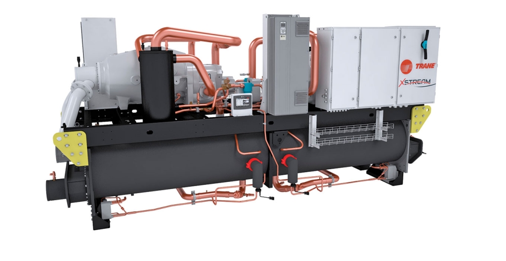 Η Trane παρουσιάζει την αντλία θερμότητας XStream™ High Temperature Water Source για την αποανθρακοποίηση της βιομηχανίας