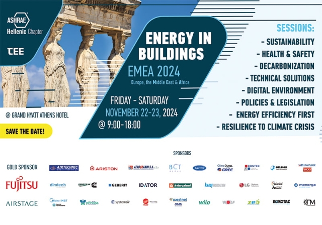 ASHRAE HELLENIC CHAPTER EMEA 2024 INTERNATIONAL CONFERENCE