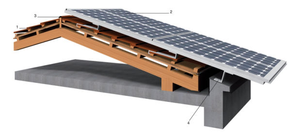 Φωτοβολταϊκά στοιχεία ενσωματωμένα σε στέγη