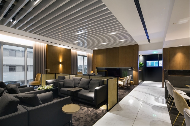 Διαμόρφωση χώρου lounge της Goldair Handling στο διεθνές αεροδρόμιο Αθηνών