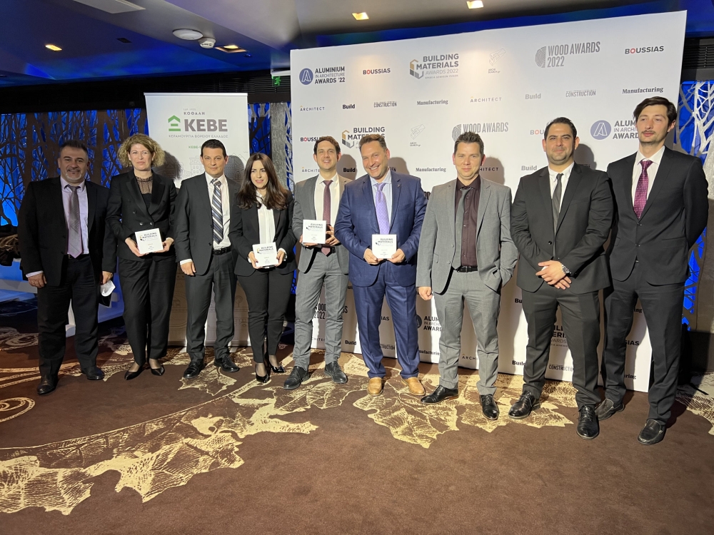 Τέσσερα βραβεία για τον όμιλο Isomat στα Building Materials Awards 2022