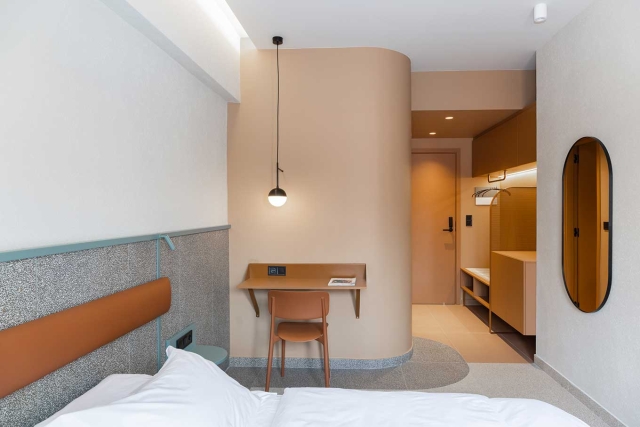 ''HEV - Flooring around the rooms'', διαμόρφωση ορόφων σε αστικό ξενοδοχείο