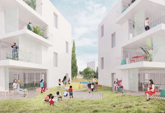 Αστικό χωριό: συγκρότημα κοινωνικής κατοικίας στο δήμο Λάρνακας, 1ο βραβείο