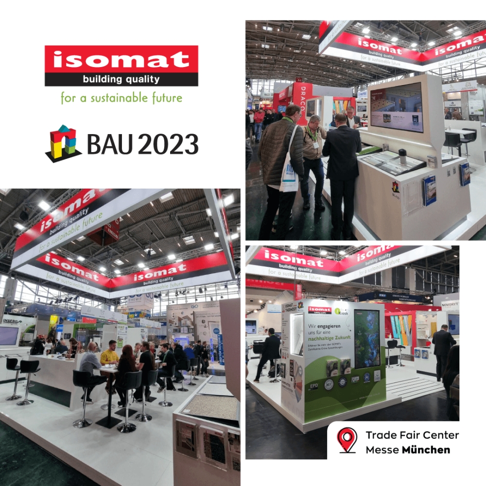 Η Isomat ολοκλήρωσε με επιτυχία τη συμμετοχή της στην BAU 2023