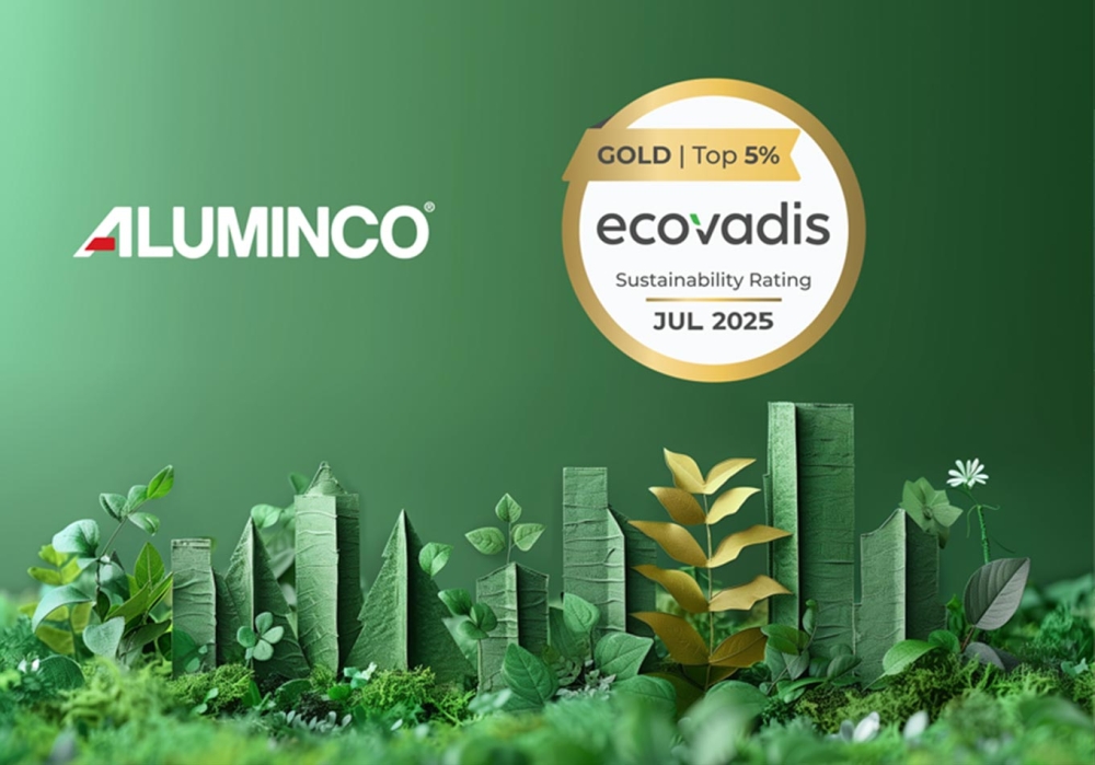 Η ALUMINCO κατακτά το Χρυσό Μετάλλιο EcoVadis – Ανάμεσα στο κορυφαίο 5% παγκοσμίως σε θέματα βιωσιμότητας.
