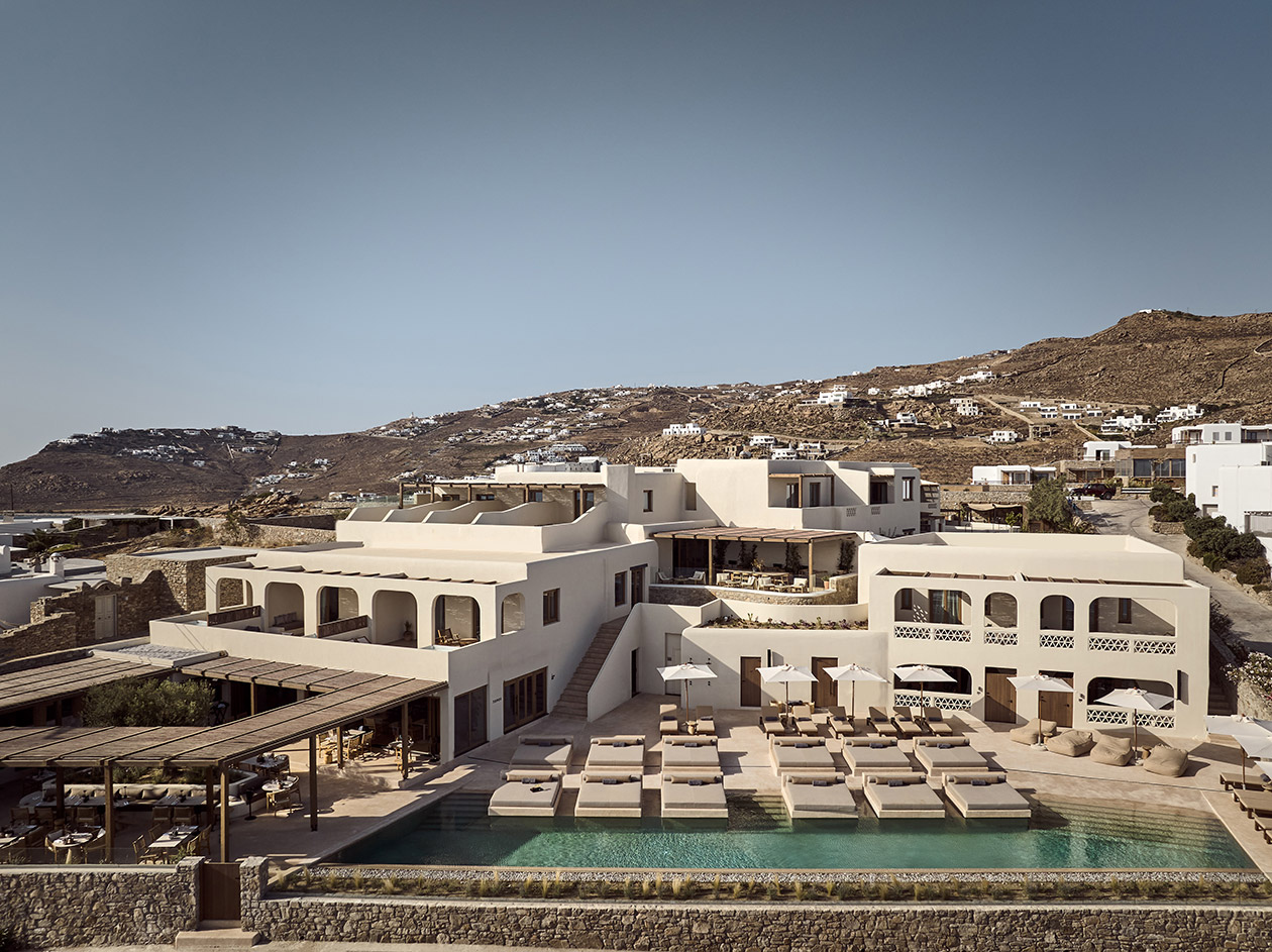 Omeon Mykonos: Σύγχρονη κυκλαδίτικη αρχιτεκτονική με θέα στο Αιγαίο